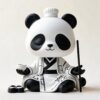 Zen‑Style Chinese Panda Fiberglass Art Statue