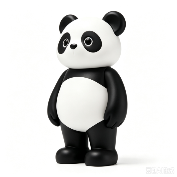 Panda IP Art Toy 02 Winking Panda — Hand-Cast Fiberglass Art Toy