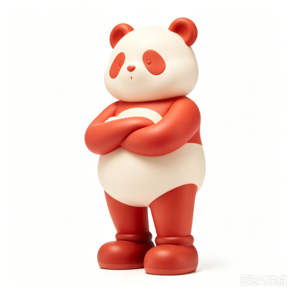 Red Panda — Hand-Cast Fiberglass Art Toy