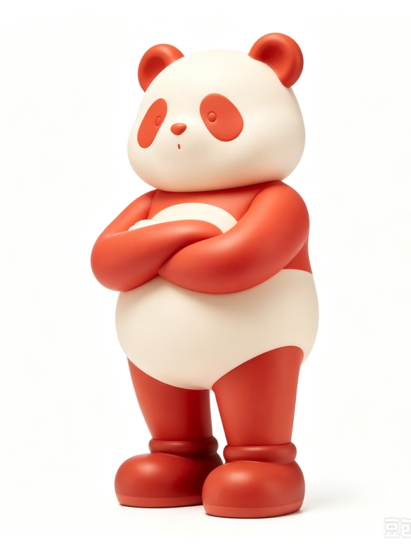 Red Panda — Hand-Cast Fiberglass Art Toy