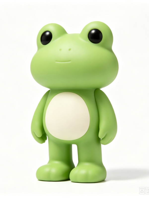 Mint Frog — Hand-Cast Fiberglass Art Toy