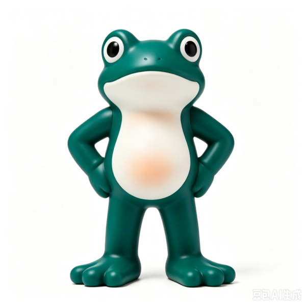 Aqua Frog — Hand-Cast Fiberglass Art Toy