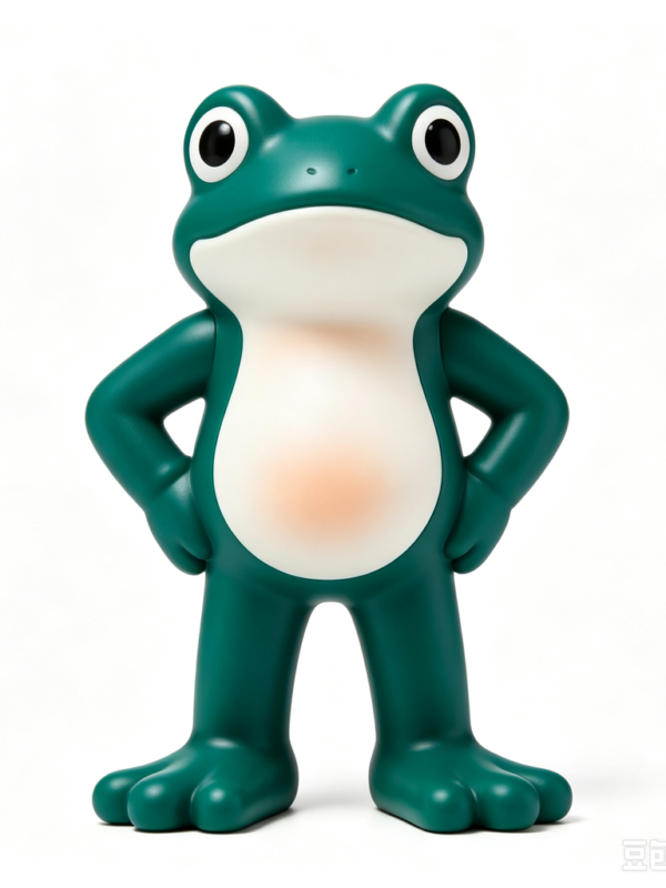 Aqua Frog — Hand-Cast Fiberglass Art Toy