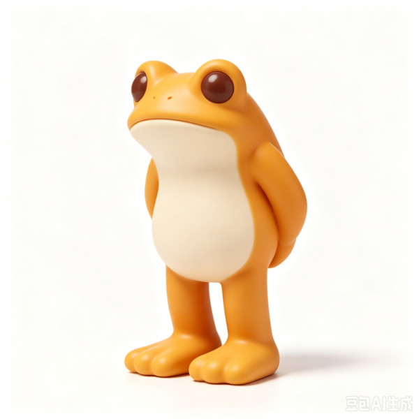 Panda IP Art Toy 10 Golden Toad — Hand-Cast Fiberglass Art Toy