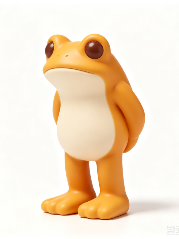 Golden Toad — Hand-Cast Fiberglass Art Toy