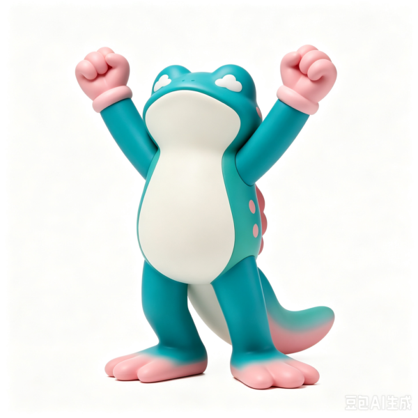 Jolly Dino — Hand-Cast Fiberglass Art Toy