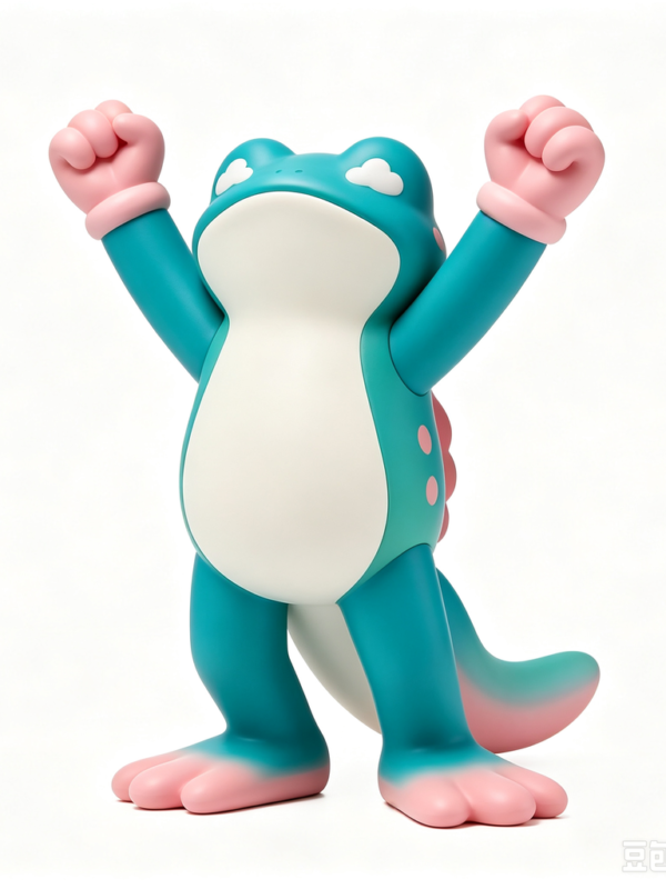 Jolly Dino — Hand-Cast Fiberglass Art Toy