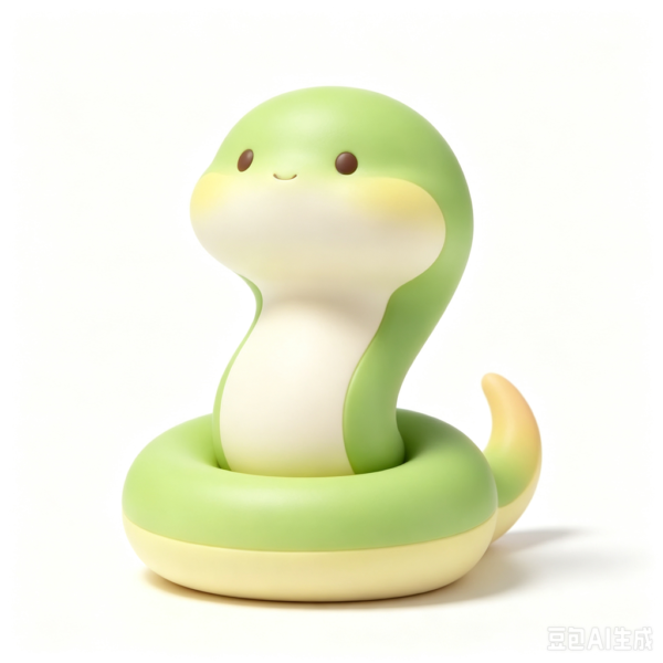 Coiled Snake — Hand-Cast Fiberglass Art Toy