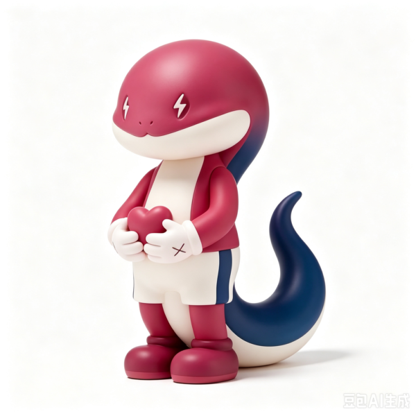 Crimson T-Rex — Hand-Cast Fiberglass Art Toy