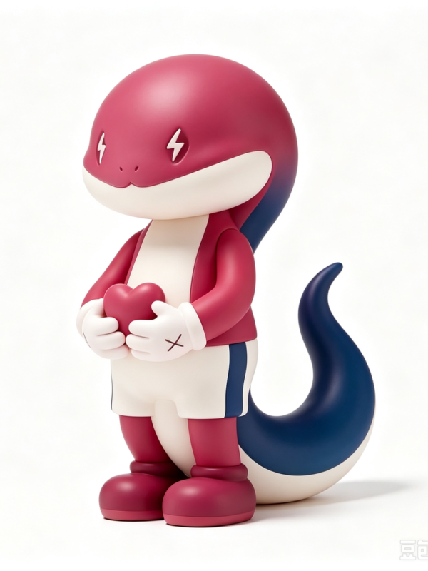 Crimson T-Rex — Hand-Cast Fiberglass Art Toy