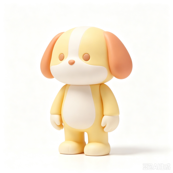 Golden Pup — Hand-Cast Fiberglass Art Toy