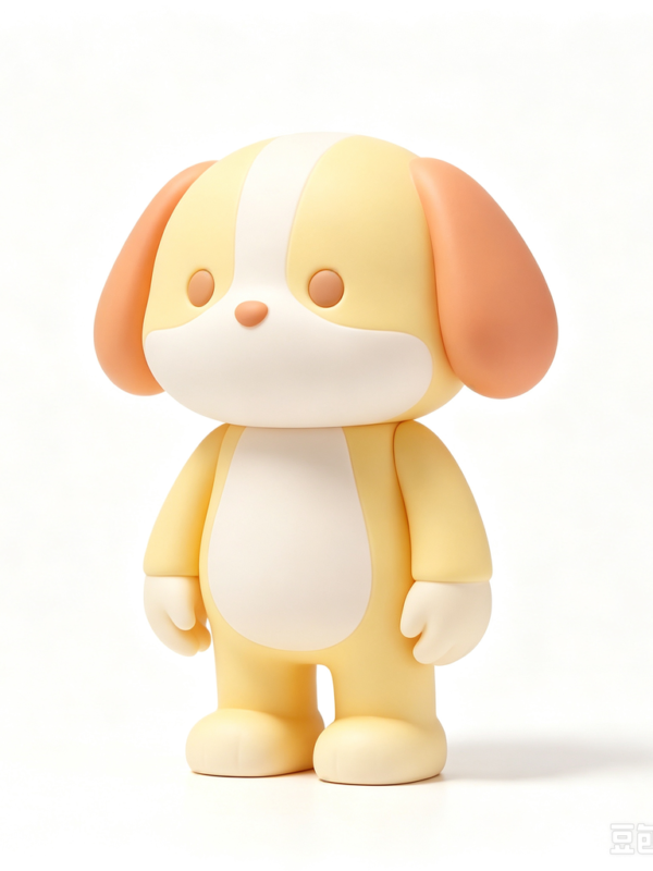 Golden Pup — Hand-Cast Fiberglass Art Toy