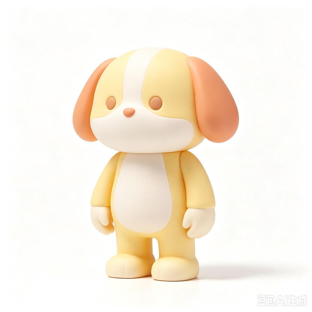 Golden Pup hand-cast fiberglass art toy