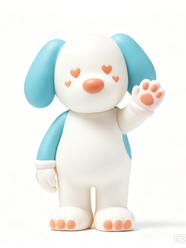 Cream Pup — Hand-Cast Fiberglass Art Toy