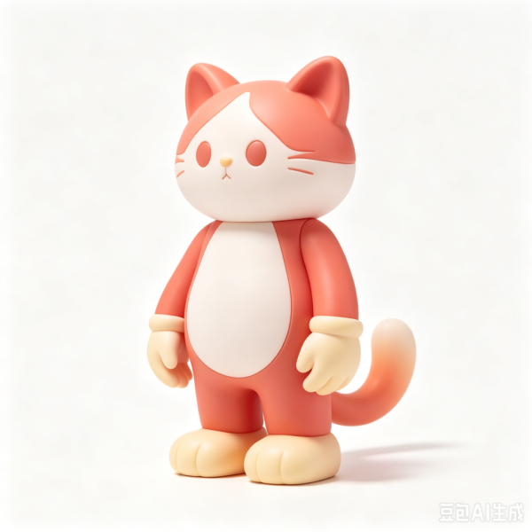 Orange Tabby — Hand-Cast Fiberglass Art Toy