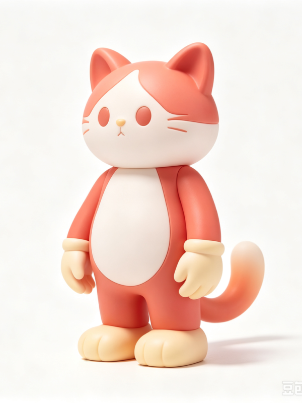 Orange Tabby — Hand-Cast Fiberglass Art Toy