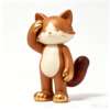 Amber Fox — Hand-Cast Fiberglass Art Toy