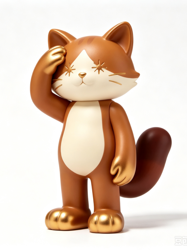 Amber Fox — Hand-Cast Fiberglass Art Toy