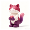 Magenta Fox — Hand-Cast Fiberglass Art Toy