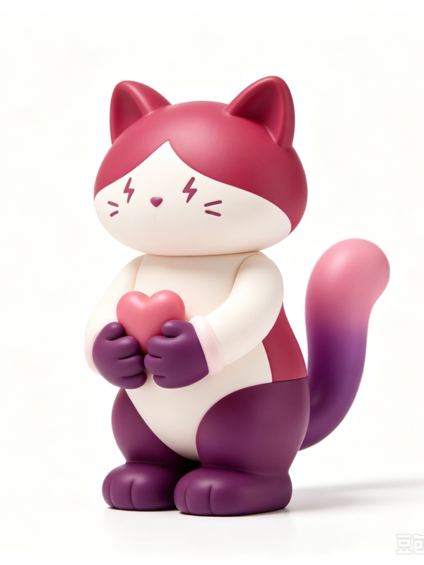 Magenta Fox — Hand-Cast Fiberglass Art Toy