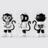 Street‑Style Crown Monkey Fiberglass Statue, Hip‑Hop Art Toy Figure